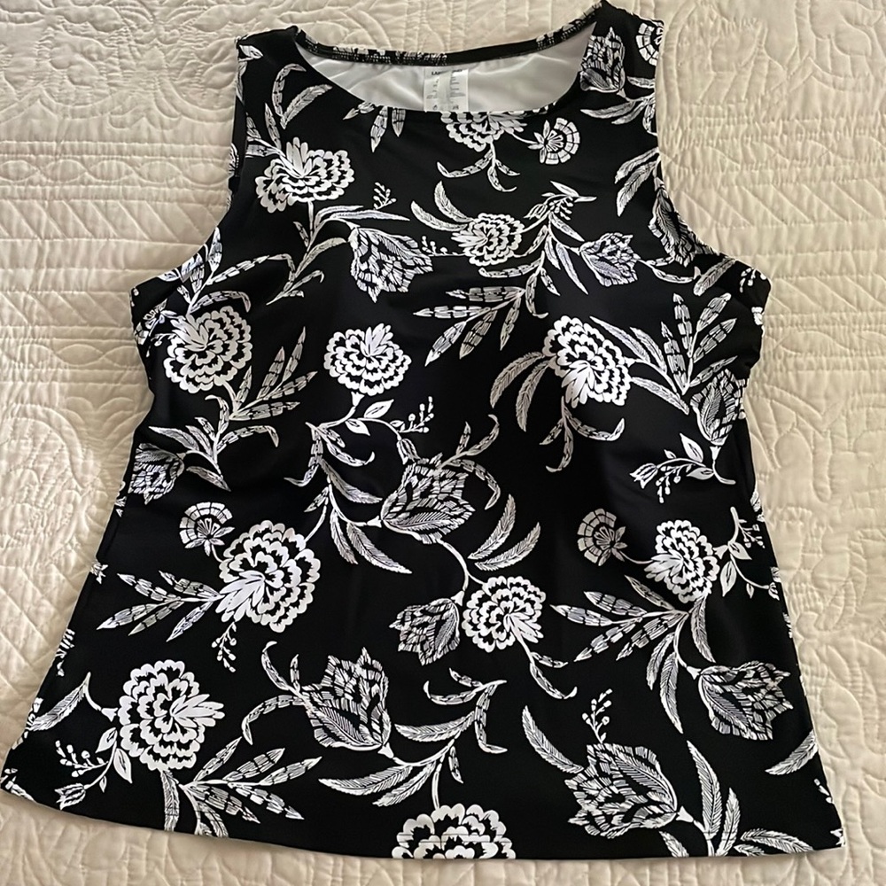 Lands End Tankini top size 12 DDD